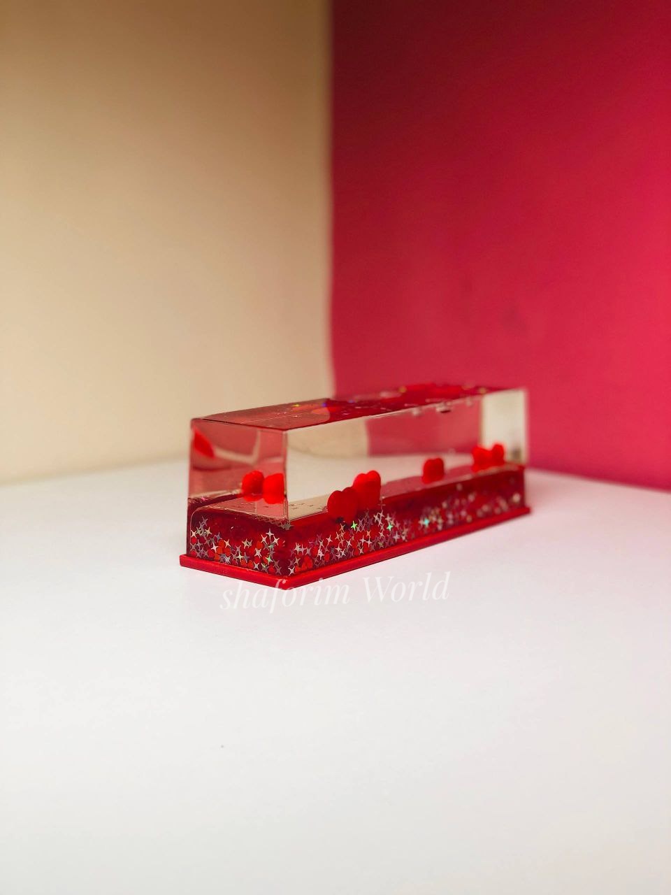 Floating Heart Love Liquid Motion Box